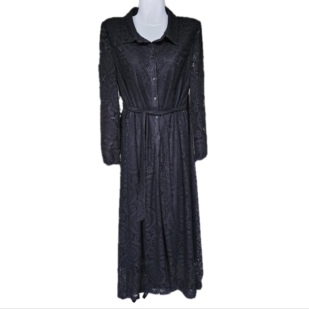 Long Black Lace Dress